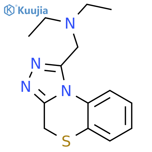 4H-[1,2,4]Triazolo[3,4-c][1,4]benzothiazine-1-methanamine,N,N-diethyl- structure