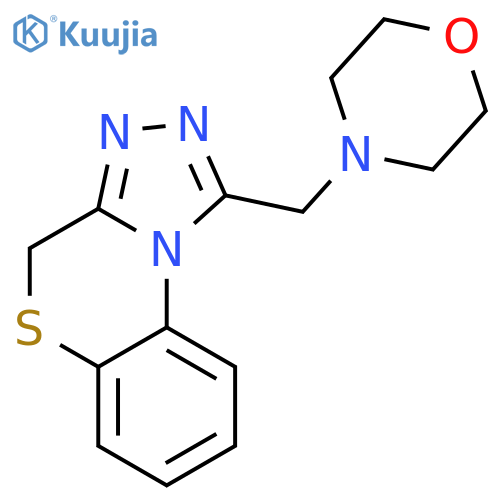 4H-[1,2,4]TRIAZOLO[3,4-C][1,4]BENZOTHIAZINE, 1-(4-MORPHOLINYLMETHYL)- structure