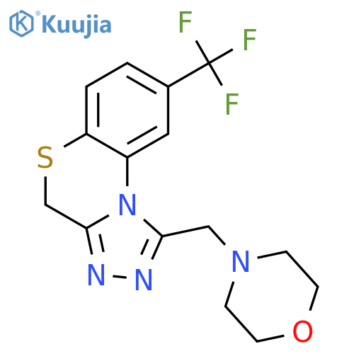 4H-[1,2,4]Triazolo[3,4-c][1,4]benzothiazine,1-(4-morpholinylmethyl)-8-(trifluoromethyl)- structure