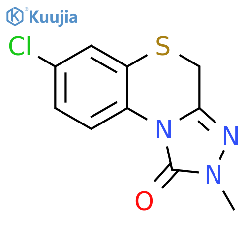1H-[1,2,4]Triazolo[3,4-c][1,4]benzothiazin-1-one, 7-chloro-2,4-dihydro-2-methyl- structure