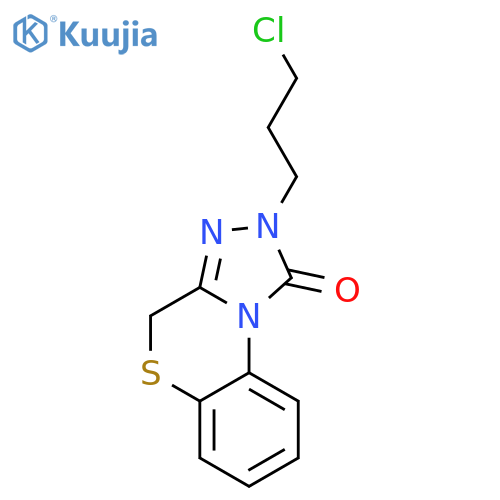 1H-[1,2,4]Triazolo[3,4-c][1,4]benzothiazin-1-one, 2-(3-chloropropyl)-2,4-dihydro- structure