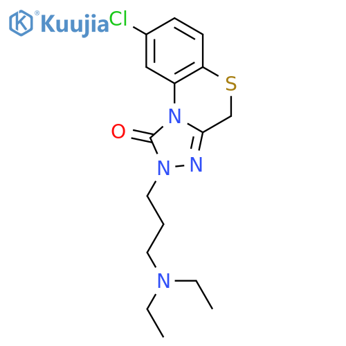 1H-[1,2,4]Triazolo[3,4-c][1,4]benzothiazin-1-one, 8-chloro-2-[3-(diethylamino)propyl]-2,4-dihydro- structure