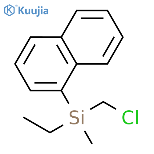 Silane, (chloromethyl)ethylmethyl-1-naphthalenyl-, (±)- structure