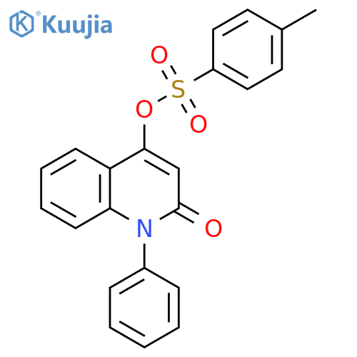 2(1H)-Quinolinone, 4-[[(4-methylphenyl)sulfonyl]oxy]-1-phenyl- structure
