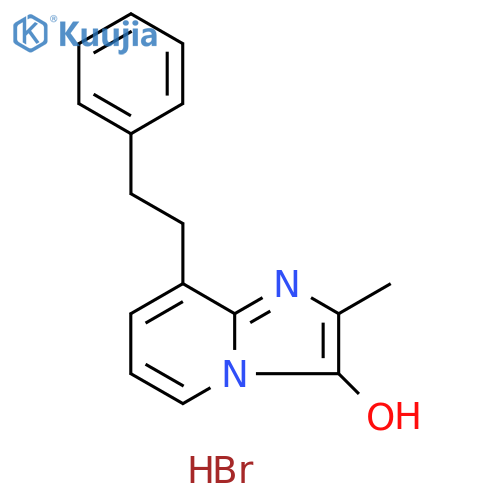 Imidazo[1,2-a]pyridin-3-ol, 2-methyl-8-(2-phenylethyl)-, hydrobromide (1:1) structure