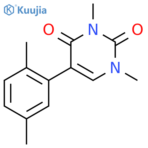 5-(2,5-dimethylphenyl)-1,3-dimethylpyrimidine-2,4-dione structure