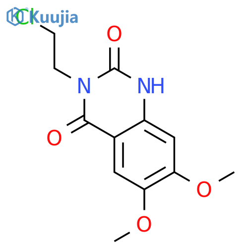 3-(2-Chloroethyl)-6,7-dimethoxyquinazoline-2,4(1H,3H)-dione structure