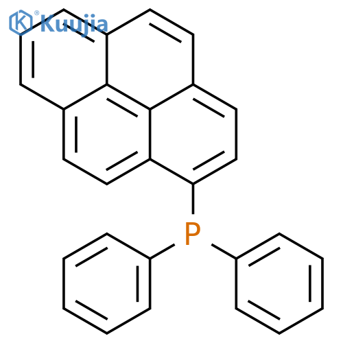 Diphenyl-1-pyrenylphosphine structure