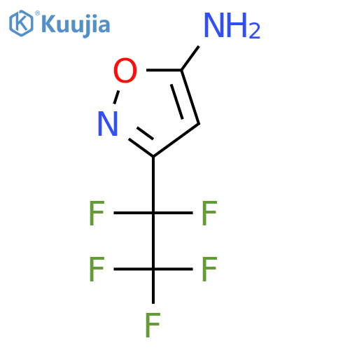 3-(pentafluoroethyl)-1,2-oxazol-5-amine structure