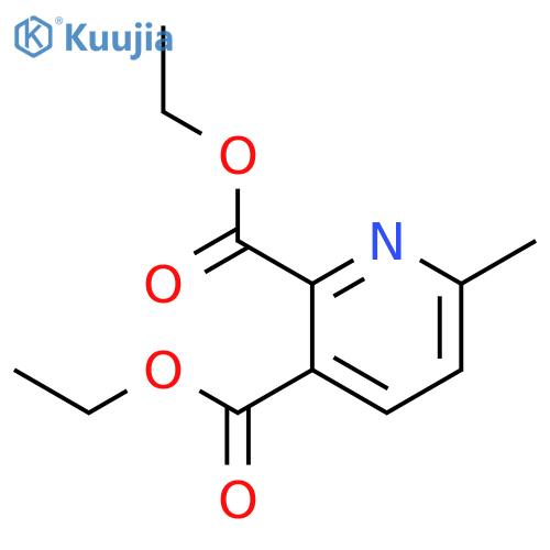 2,3-Pyridinedicarboxylic acid, 6-methyl-, diethyl ester structure
