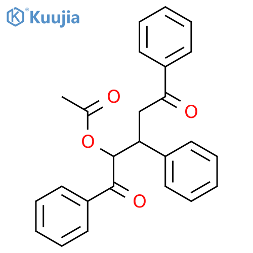 1,5-Pentanedione, 2-(acetyloxy)-1,3,5-triphenyl- structure