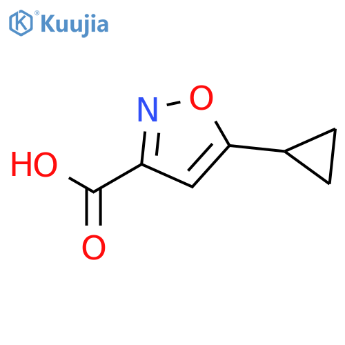 5-cyclopropyl-1,2-oxazole-3-carboxylic acid structure