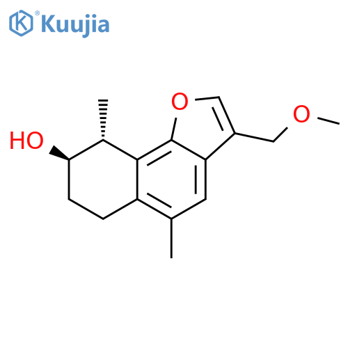 Naphtho[1,2-b]furan-8-ol,6,7,8,9-tetrahydro-3-(methoxymethyl)-5,9-dimethyl-, (8R,9R)- structure