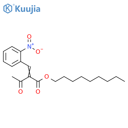 Butanoic acid, 2-[(2-nitrophenyl)methylene]-3-oxo-, nonyl ester structure