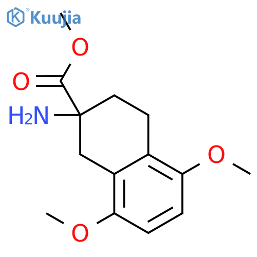 2-Naphthalenecarboxylic acid,2-amino-1,2,3,4-tetrahydro-5,8-dimethoxy-, methyl ester, (S)- structure