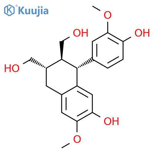 2,3-Naphthalenedimethanol,1,2,3,4-tetrahydro-7-hydroxy-1-(4-hydroxy-3-methoxyphenyl)-6-methoxy-, (1R,2S,3S)- structure
