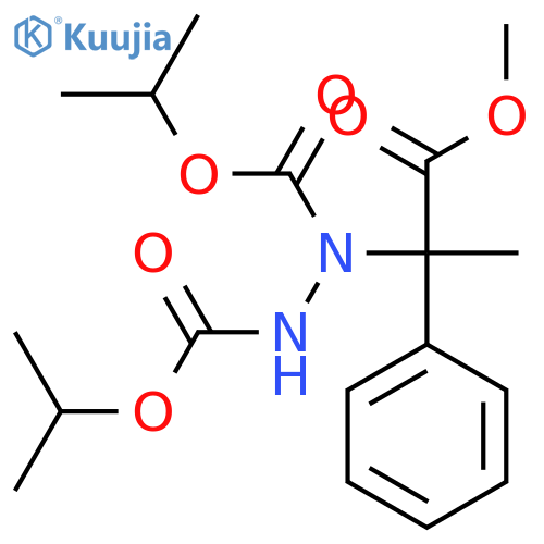 1,2-Hydrazinedicarboxylic acid, 1-(2-methoxy-1-methyl-2-oxo-1-phenylethyl)-, bis(1-methylethyl) ester structure
