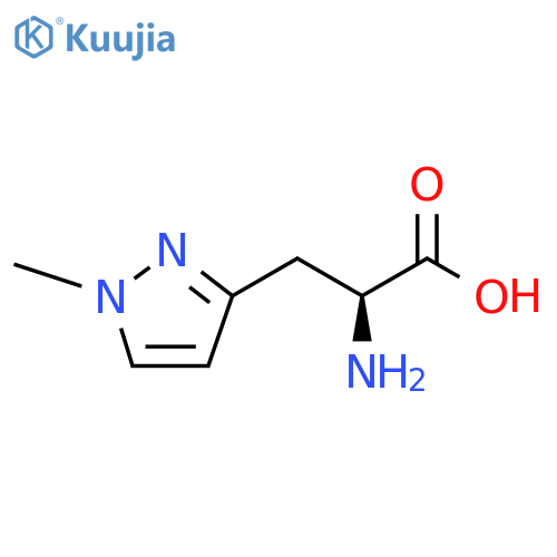 (2S)-2-amino-3-(1-methyl-1H-pyrazol-3-yl)propanoic acid structure