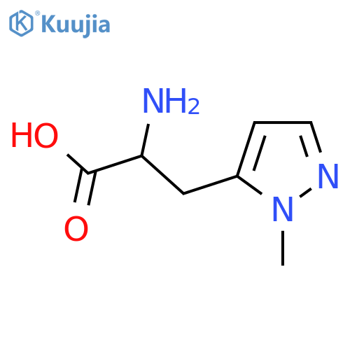 2-amino-3-(1-methyl-1H-pyrazol-5-yl)propanoic acid structure