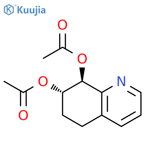 7,8-Quinolinediol, 5,6,7,8-tetrahydro-, diacetate (ester), trans- (9CI) structure