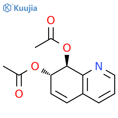7,8-Quinolinediol, 7,8-dihydro-, diacetate (ester), trans- (9CI) structure