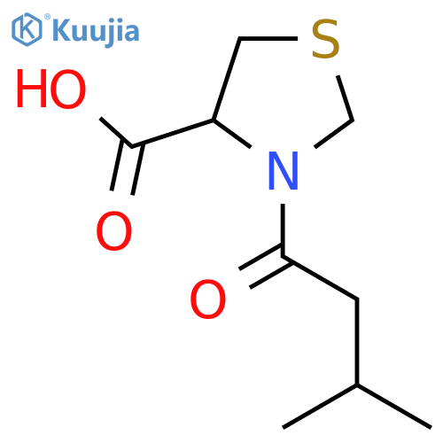 3-(3-Methylbutanoyl)-1,3-thiazolidine-4-carboxylic acid structure