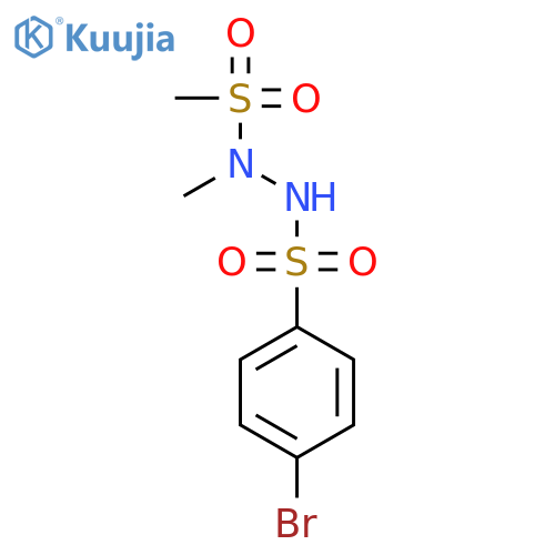 Benzenesulfonic acid, 4-bromo-, 2-methyl-2-(methylsulfonyl)hydrazide structure