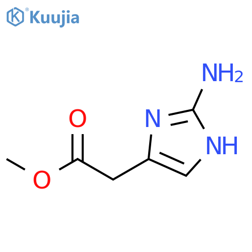 Methyl 2-(2-amino-1H-imidazol-4-yl)acetate structure