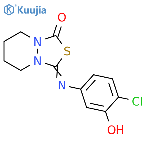 1H,3H-[1,3,4]Thiadiazolo[3,4-a]pyridazin-1-one,3-[(4-chloro-3-hydroxyphenyl)imino]tetrahydro- structure
