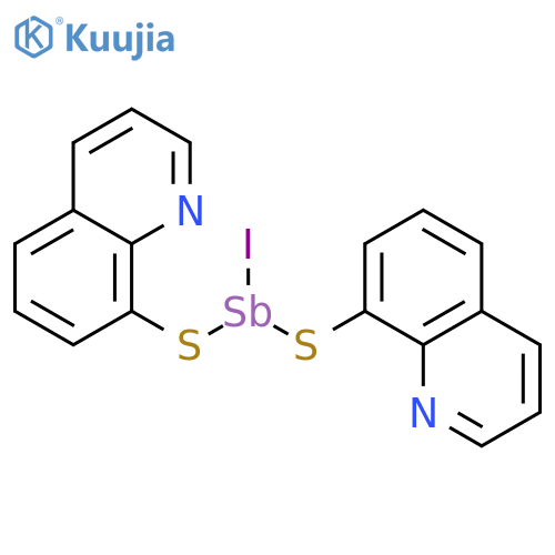 Quinoline, 8,8'-[(iodostibylene)bis(thio)]bis- structure