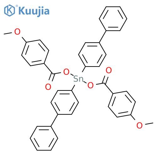 [(4-methoxybenzoyl)oxy-bis(4-phenylphenyl)stannyl] 4-methoxybenzoate structure