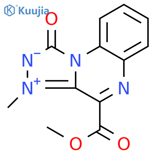 [1,2,4]Triazolo[4,3-a]quinoxalinium, 1,2-dihydro-4-(methoxycarbonyl)-3-methyl-1-oxo-, inner salt (9CI) structure