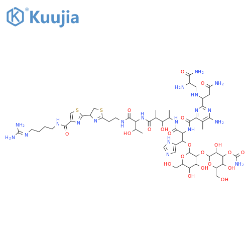 Bleomycinamide,N1-[4-[(aminoiminomethyl)amino]butyl]-7,8-dihydro- structure