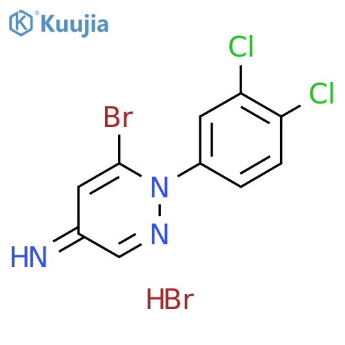 4(1H)-Pyridazinimine, 6-bromo-1-(3,4-dichlorophenyl)-, monohydrobromide (9CI) structure