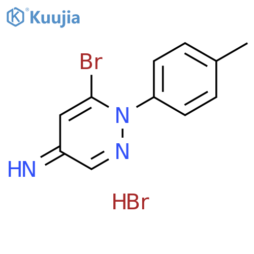 4(1H)-Pyridazinimine, 6-bromo-1-(4-methylphenyl)-, monohydrobromide (9CI) structure