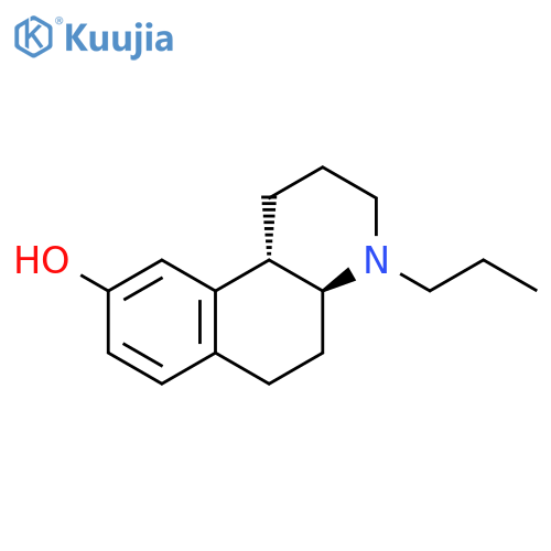 Benzo[f]quinolin-9-ol, 1,2,3,4,4a,5,6,10b-octahydro-4-propyl-, (4aS-trans)- structure