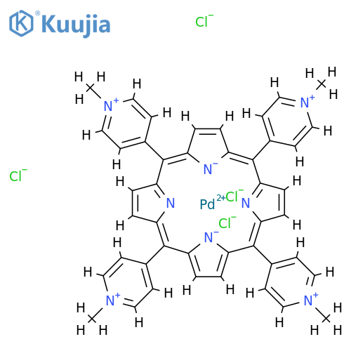 Pd(II) meso-Tetra(N-Methyl-4-Pyridyl) Porphine Tetrachloride structure