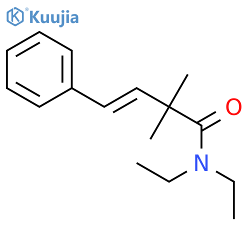 3-Butenamide, N,N-diethyl-2,2-dimethyl-4-phenyl-, (E)- structure