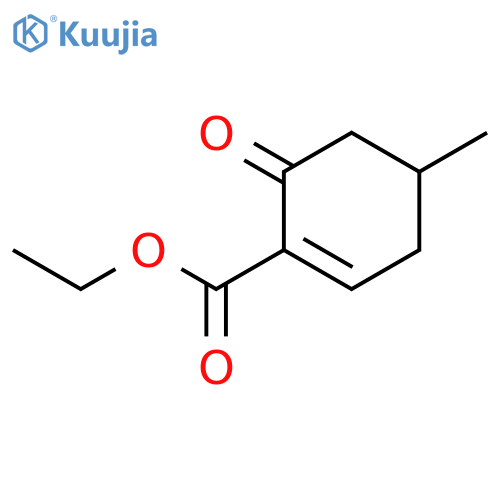 Ethyl 4-methyl-6-oxocyclohexene-1-carboxylate structure