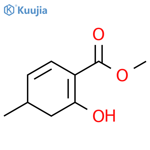1,5-Cyclohexadiene-1-carboxylic acid, 2-hydroxy-4-methyl-, methylester structure