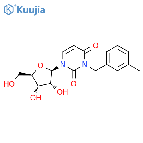 Uridine, 3-[(3-methylphenyl)methyl]- structure