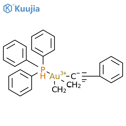 Gold, dimethyl(phenylethynyl)(triphenylphosphine)-, (SP-4-3)- (9CI) structure