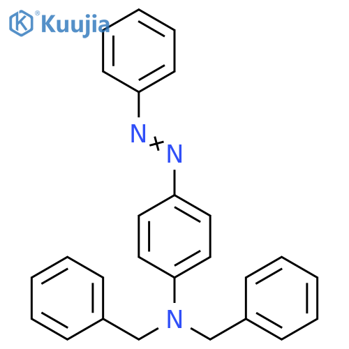 Benzenemethanamine, N-[4-(phenylazo)phenyl]-N-(phenylmethyl)- structure