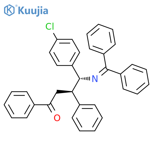 1-Butanone, 4-(4-chlorophenyl)-4-[(diphenylmethylene)amino]-1,3-diphenyl-, (R*,R*)- structure