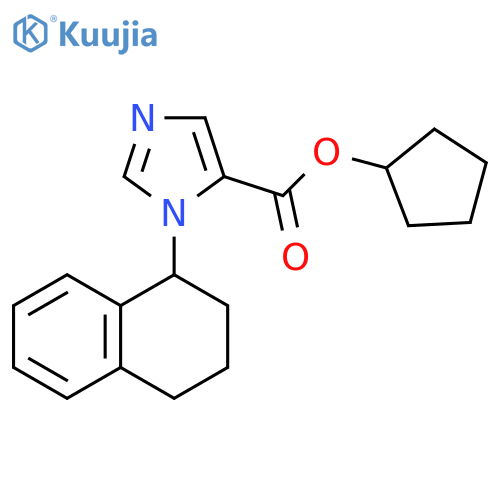 1H-Imidazole-5-carboxylic acid, 1-(1,2,3,4-tetrahydro-1-naphthalenyl)-,cyclopentyl ester structure