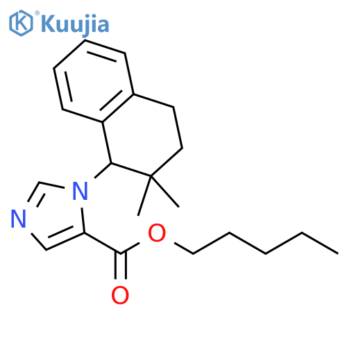 1H-Imidazole-5-carboxylic acid,1-(1,2,3,4-tetrahydro-2,2-dimethyl-1-naphthalenyl)-, pentyl ester structure