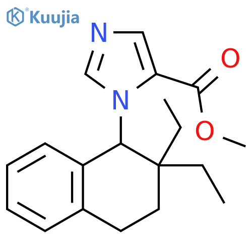 1H-Imidazole-5-carboxylic acid,1-(2,2-diethyl-1,2,3,4-tetrahydro-1-naphthalenyl)-, methyl ester structure