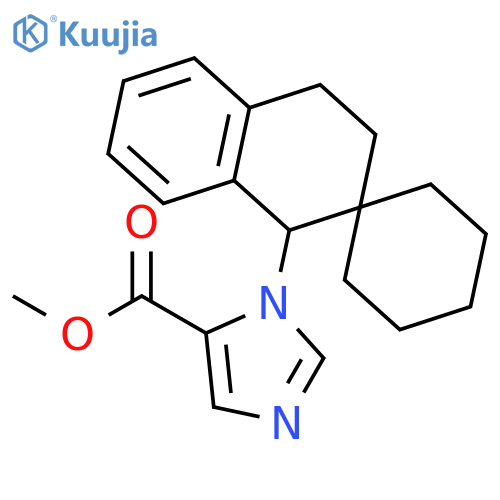 1H-Imidazole-5-carboxylic acid, 1-(3',4'-dihydrospiro[cyclohexane-1,2'(1'H)-naphthalen]-1'-yl)-, methyl ester structure