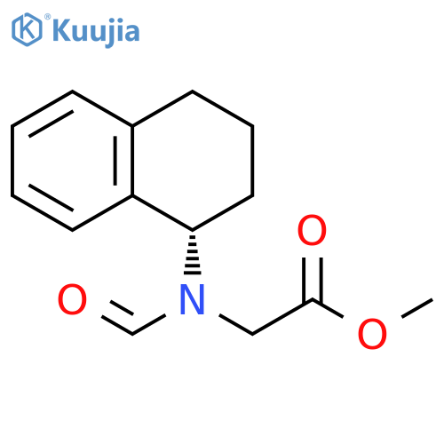 Glycine, N-formyl-N-(1,2,3,4-tetrahydro-1-naphthalenyl)-, methyl ester, (S)- (9CI) structure