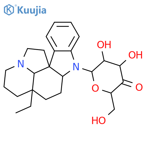 Aspidospermidine, 1-D-xylo-hexopyranos-4-ulos-1-yl-, (2β,5α,12S,19α)- (9CI) structure